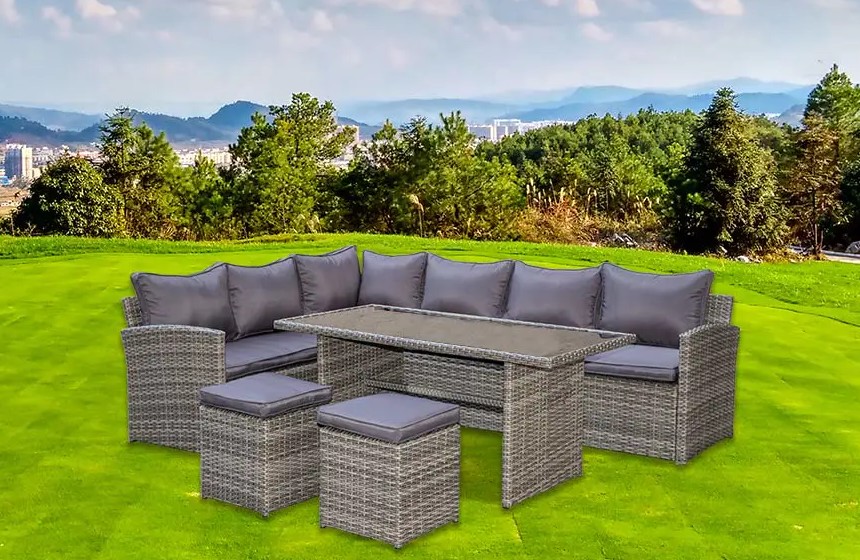 Modern Delight: set de sufragerie pentru canapea de colț din 5 piese